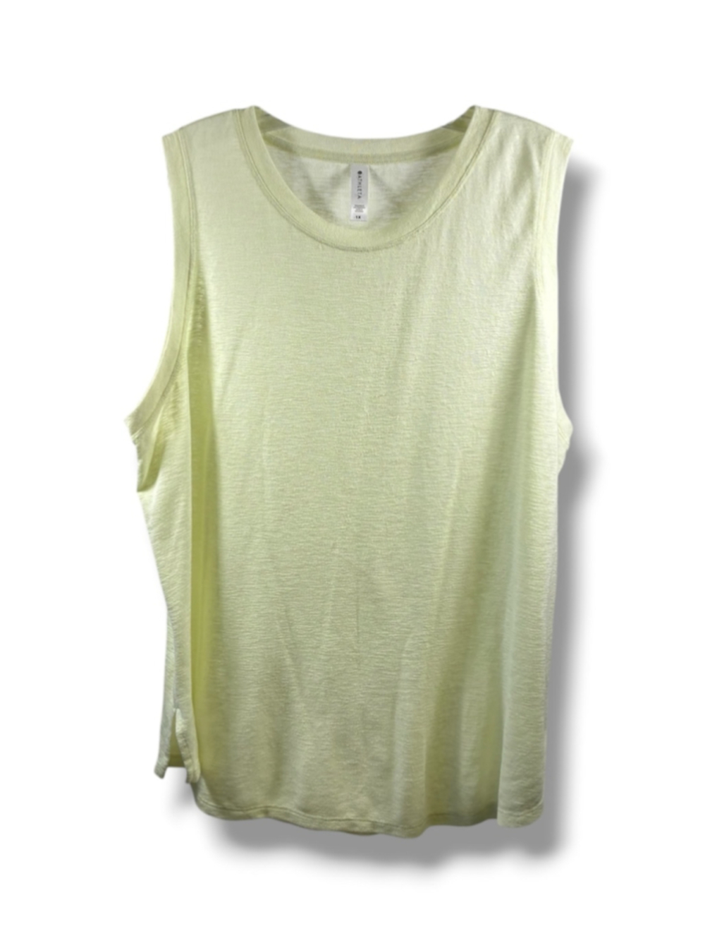 Athleta Tank Top in Light Yellow Size 1X